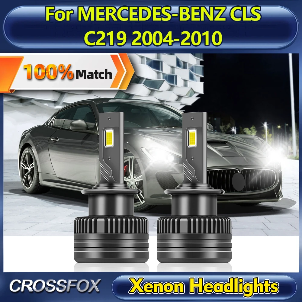 

D2S Car LED Headlight 120W 30000LM Auto HID Xenon Lights 12V Plug&Play For MERCEDES-BENZ CLS C219 2004-2006 2007 2008 2009 2010