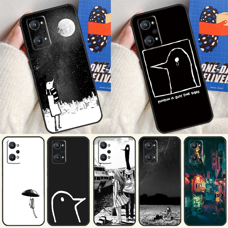 Oyasumi Punpun For Realme 10 11 Pro Plus GT Neo 5 2T C21Y C30 C31 C33 C35 C55 OnePlus Nord CE 2 3 Lite Case