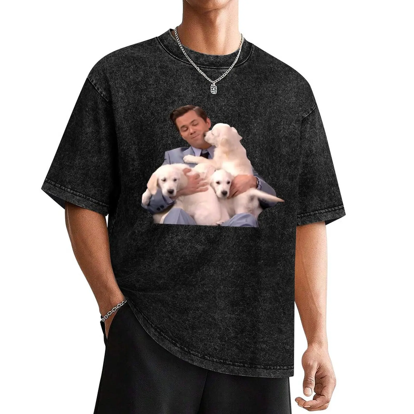 ANDREW RANNELLS AND SOME PUPPERS T-Shirt oversized baggy shirts t shirts for men pack