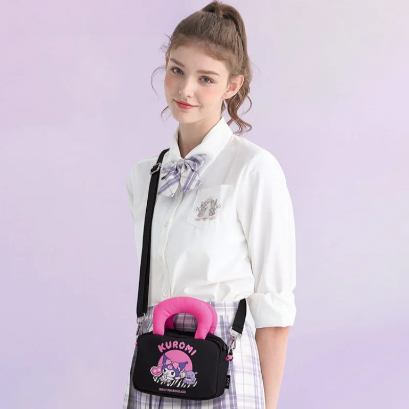 

Sanrio Anime Kawaii Kuromi Shoulder Bag Cartoon Cinnamoroll Backpack Bags Square Bag Fashion Bags Birthday Girl Gifts