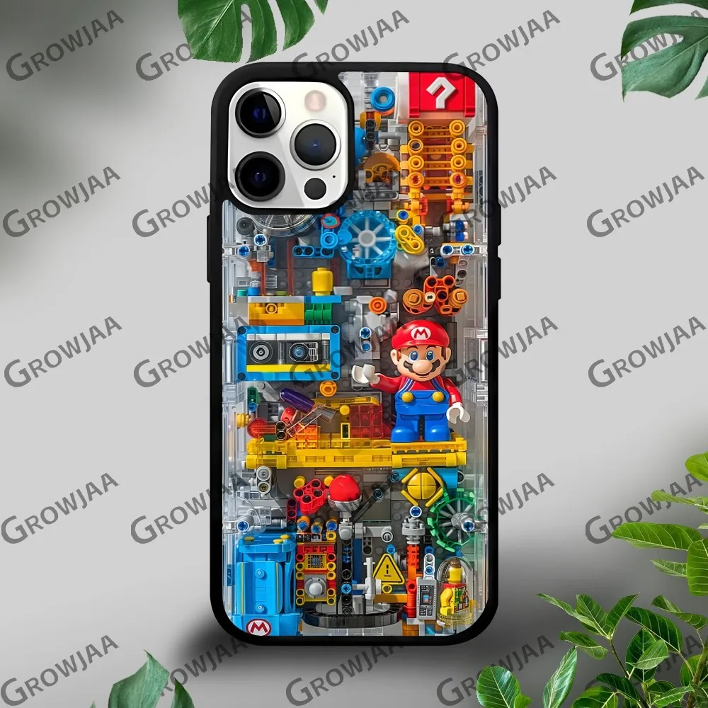 Classics Funda de juego de Super Mario Bros Phone Case For iPhone 16 15 14 13 12 11 Pro Xs Max Mini Plus Celulares Hard Funda