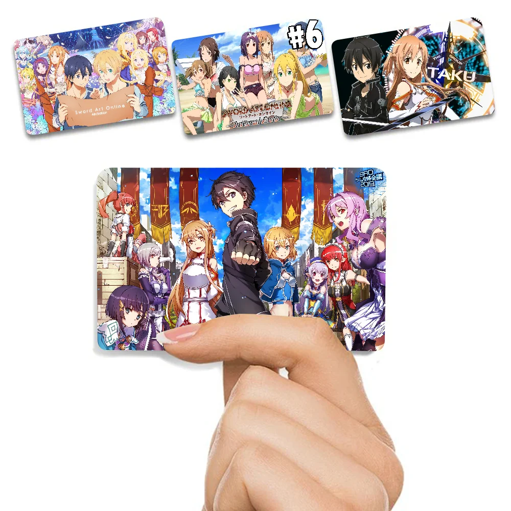 Sword Art Online Anime Cartoon Aufkleber Film Haut für Kreditkarte Debit Bank Bus Karte
