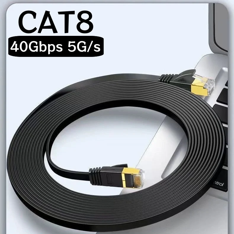 Cat 8 Ethernet Cable LAN Network Cat8 Rj45 Speed Network Cable 40Gbps 2000Mhz 26AWG 1m 2m 3m 5m 10m 20m 30m For Router Modem