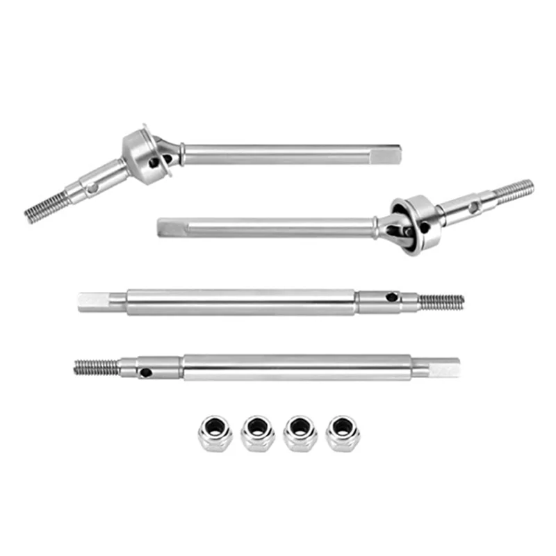 AS96-Metallo Anteriore Posteriore Albero di Trasmissione CVD Albero di Trasmissione Per Traxxas 1/18 RC TRX-4M TRX4M Crawler Auto Aggiornamento Pezzi di Ricambio