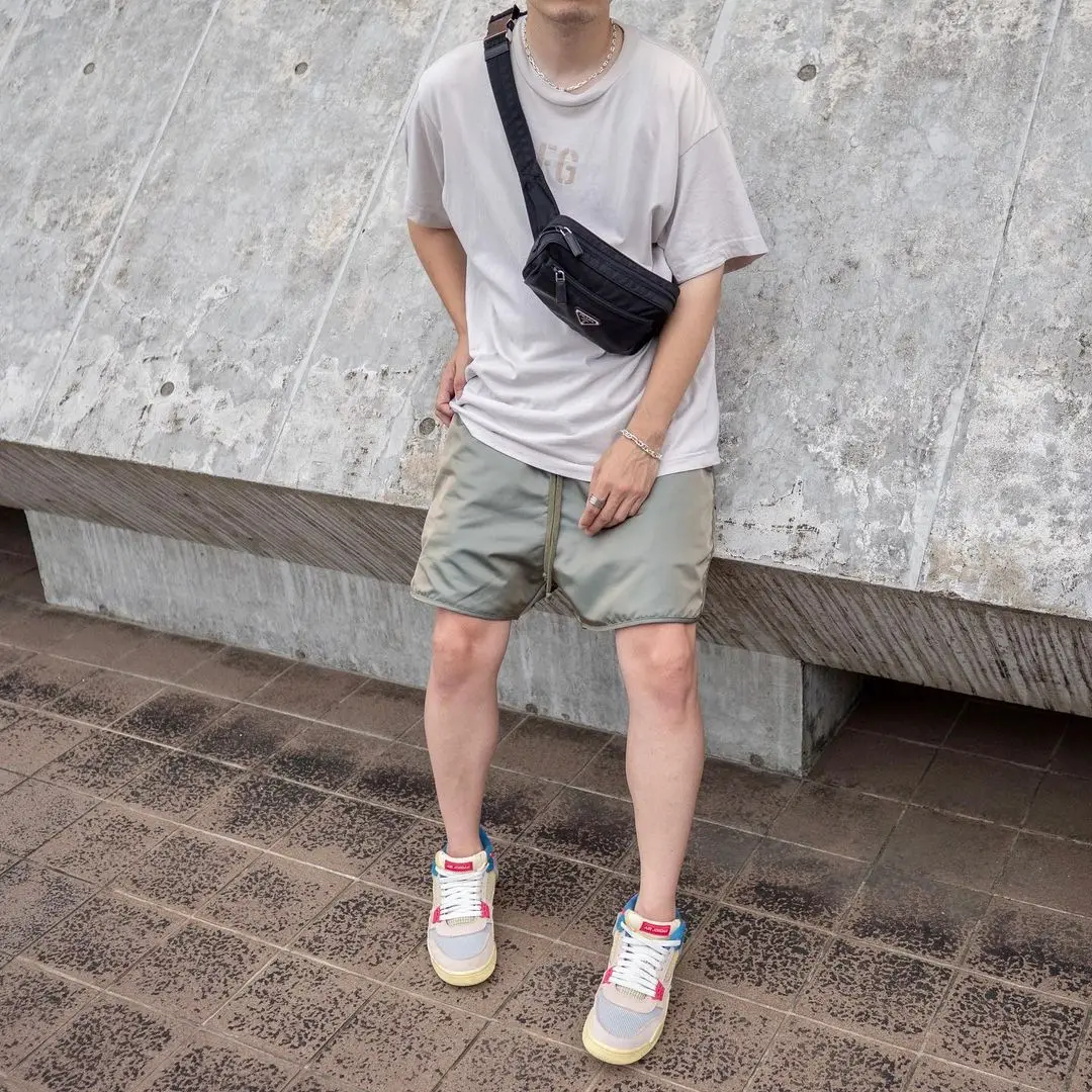 

entials Summer Loose Breathable High Street Five-Quarter Casual orts are Favorite Brand Youth Active Sle