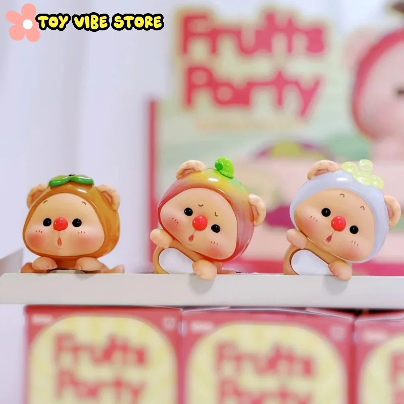 

Оригинальный Oyo Bear Cub Fruit Party Mini Papa Series слепая коробка милая модная игрушка загадочная коробка настольное украшение для девочек детский подарок