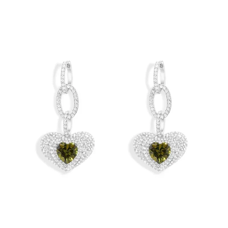 LI KI 925 Sterling Silver High Quality 2023 October New Love Color Diamond Earrings Necklace Bracelet Ring Exquisite Jewelry - view 4