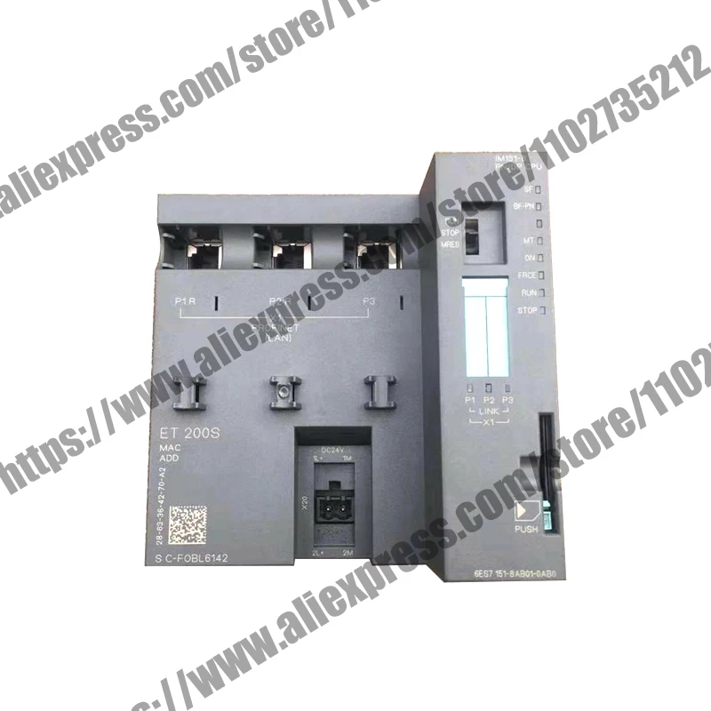 

IM151-8 PN/DP CPU f. ET200S, 192 KB Work Memory, Int. Interface 6ES7151-8AB01-0AB0 6ES71518AB010AB0