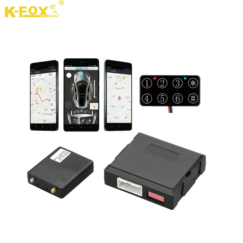Upgrade Car Remote Ignition Start with  Remote Control to Start the Engine Phone App Push Button  Stop Alarm System