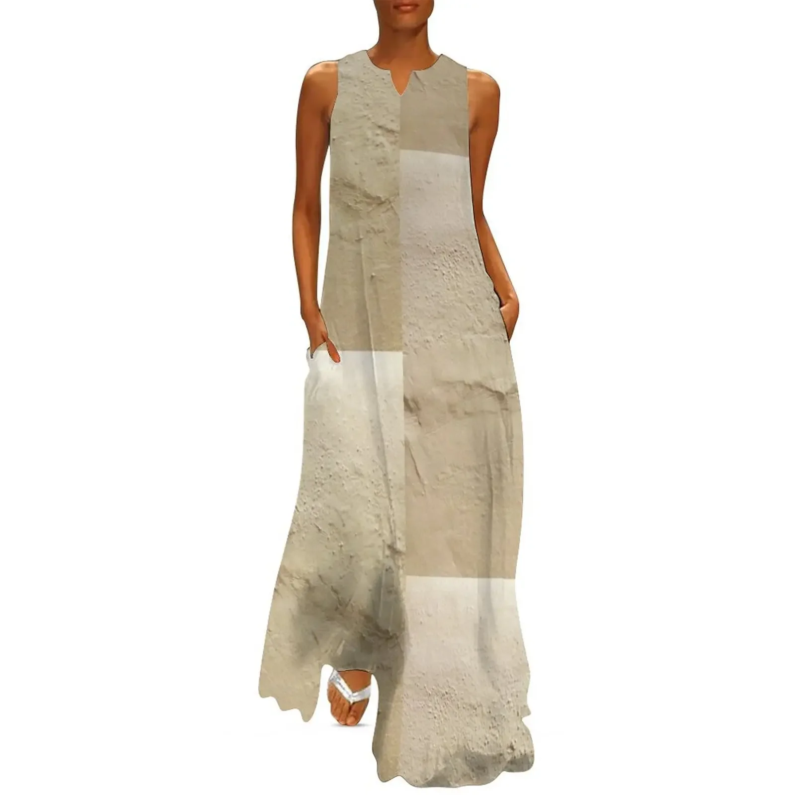 

Patched Plaster Texture Long Dress Women's long dress dresses for women 2025 Female clothing Dress