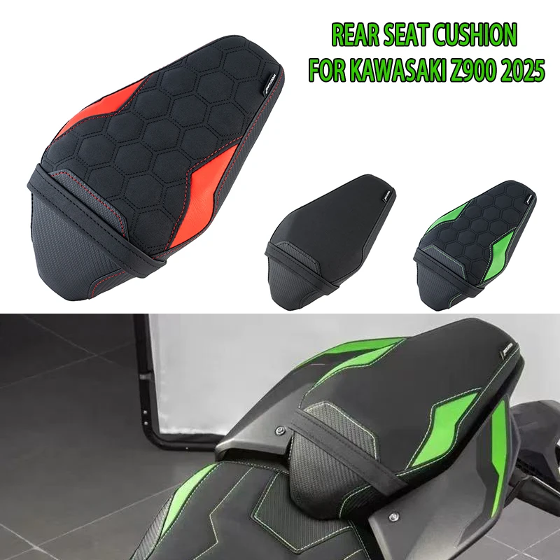 

For Kawasaki Z900 2025 Motorcycle Front + Rear Seat Cushions Set For Z 900 Rider Saddle Cushions+Rear Passenger Seat Pillion