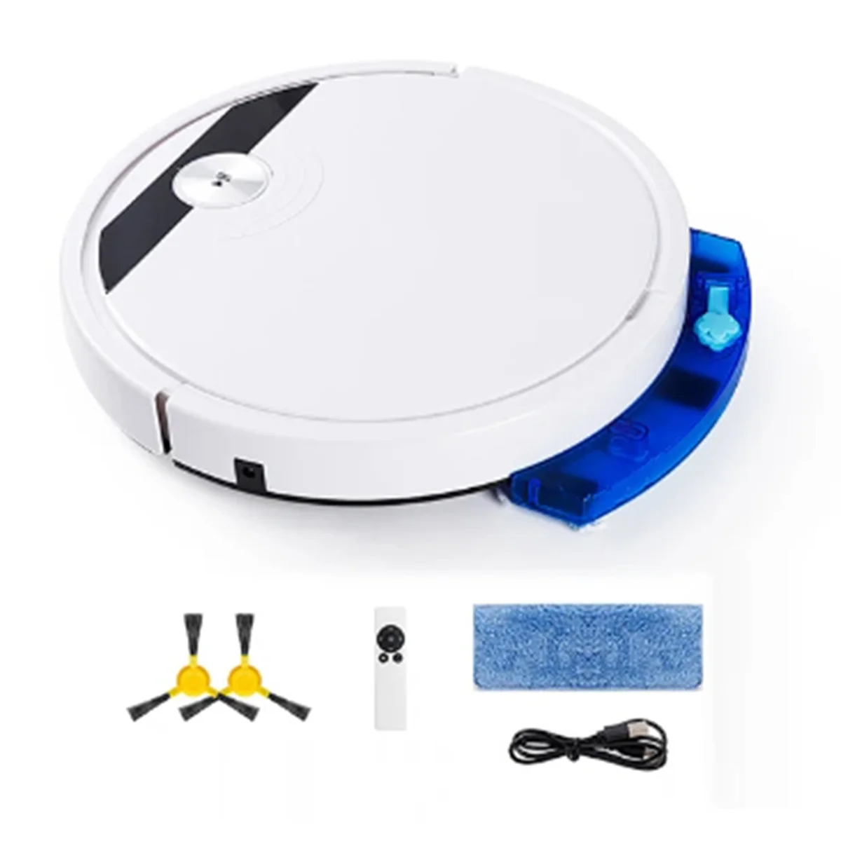 5-In-1 RS800 with Remote Control Super Quiet Smart Robot Vacuum Cleaner Wet&Dry Mopping Floor Home Appliance White,A