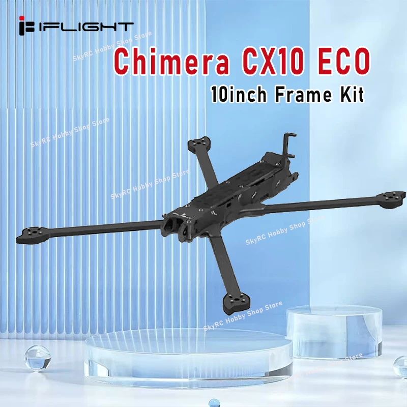 IFlight Chimera CX10 ECO Kit de marco FPV de 10 pulgadas distancia entre ejes de 452mm brazo de 6MM fibra de carbono para Dron de carreras de estilo libre RC FPV