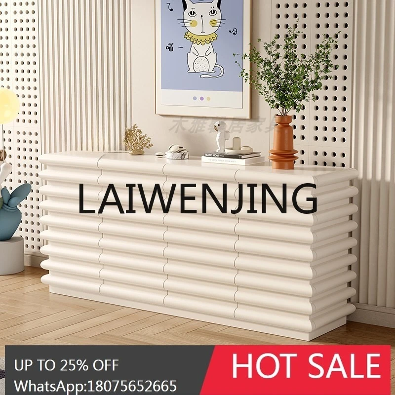 Cream wind entrance French entry shoe cabinet storage modern light luxury living room decoration cabinet integrated