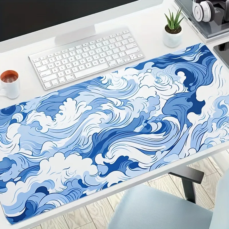 

Computer Art Mouse Pad Japan The Great Wave of Kanagawa Large Gaming Mousepad Gamer XL Rubber Otaku Keyboard Pad Laptop Desk Mat