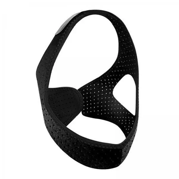 Breathable Anti Snoring Strap with Chin Holder for Sleeping Comfortable Snore Reduction Headband for Adults Home Office Use