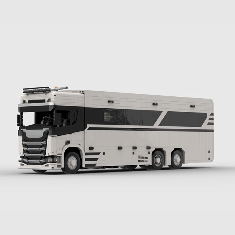 City Car Model MOC Building Bricks Desert White Recreational Vehicle Modular Technology Children Holiday Gifts Assemble Toy Suit