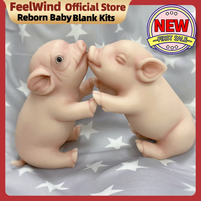 Mini 5 pollici Full Body Silicone Pig Doll Soft Touch realistico maiale Reborn Babie Sleeping Dolls bambini bambini giocattoli fotografia puntelli