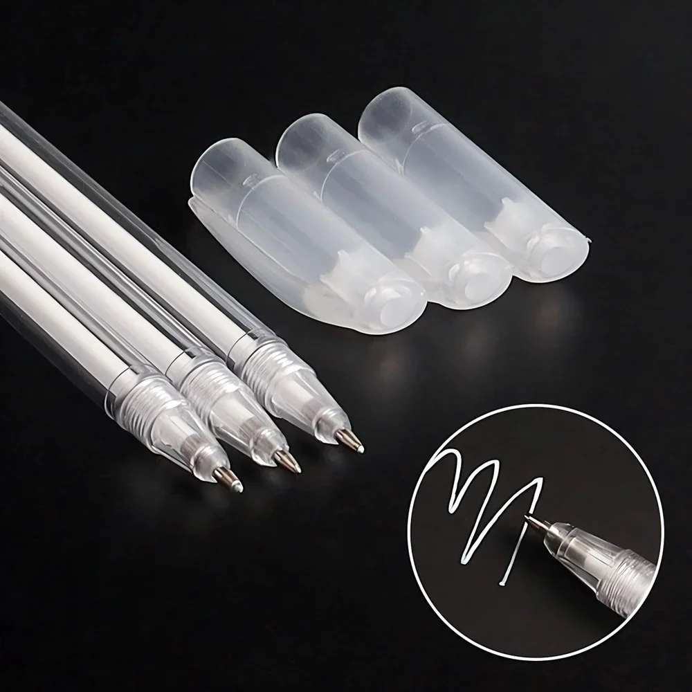 

5/10pcs White Gel Ink Highlight Marker Pens 0.8mm for Art Drawing Sketching Black Paper Manga Scrapbooking Waterproof Paint Pens