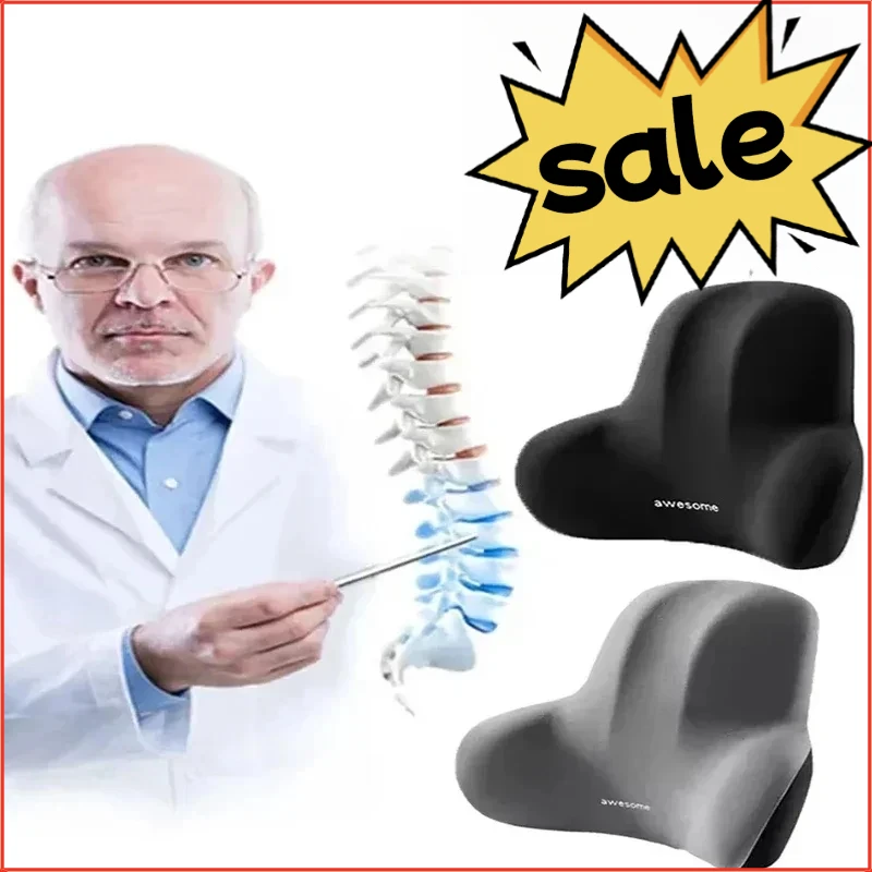 Christmas Stocking Stuffers Gift For Driver Memory Foam Lumbar Support Set Headrest Neck Pillow Car Seat Cushion Breathable