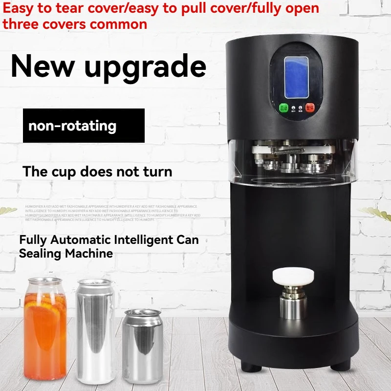 Intelligent Non-rotating Soda Water Seamer Beer Can Sealing Machine Commercial Plastic Cans Automatic Beverage Sealing Machine
