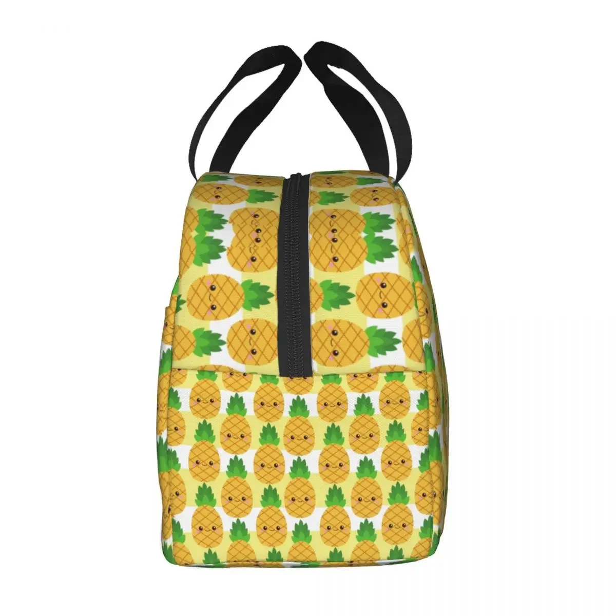 Abstract Pineapple Seamless Pattern Thermal Insulated Lunch Bag Lunch Container for Work School Travel Multifunction Food Box