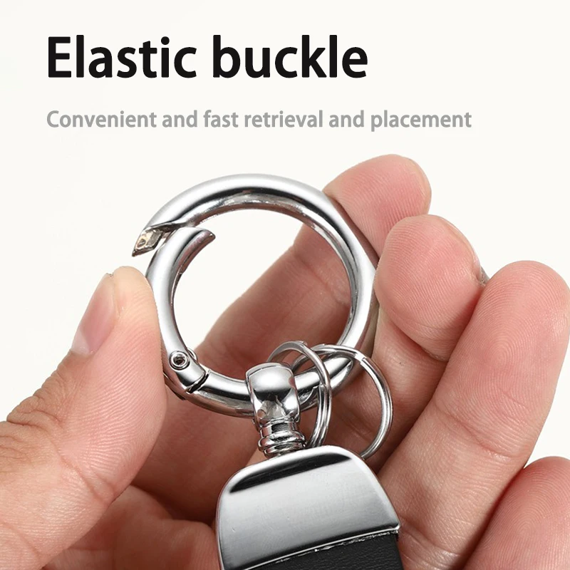 Car Pendant Decorative Key Holder Metal Leather Keychain Key Rings For Genesis G70 G80 G90 GV60 GV70 GV80 EV BH Auto Accessories