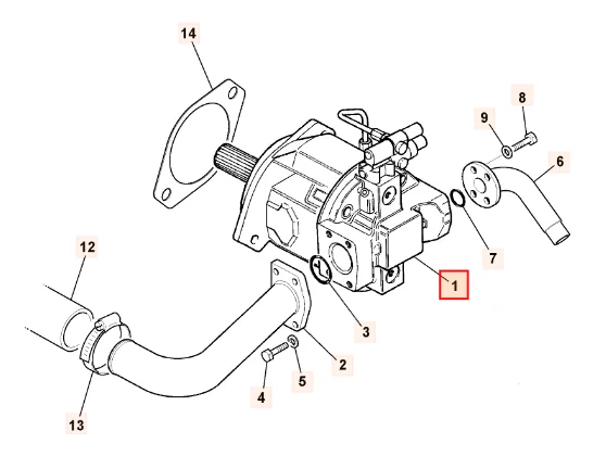 

Excavator Hydraulic Piston Pump Assembly 332/G5722 20/925353 20/925784 20/602100 For JCB 3CX 4CX Excavator Hydraulic Pump