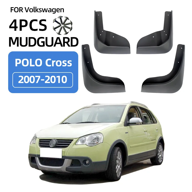 

For 07-10 Volkswagen Polo Hatchback Cross Mudguards Fender Mudflaps Front Rear Flares Splash Guards Cover Car Accessorie