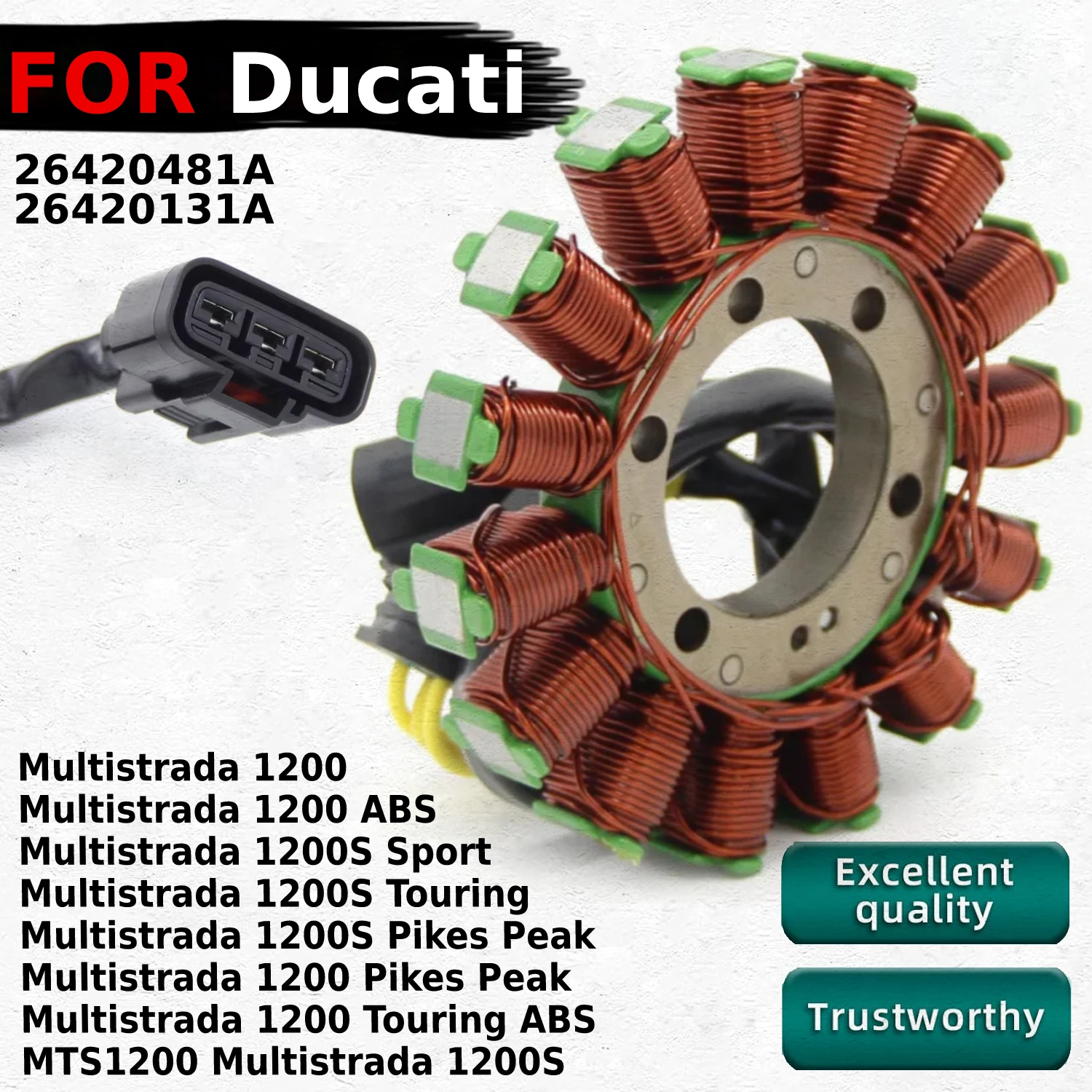 

Magneto Engine Stator Generator Stator Coil For Ducati 26420481A 26420131A Multistrada 1200 Touring ABS Pikes Peak MTS1200 Sport