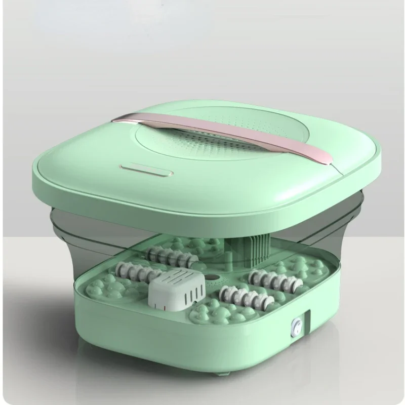

Folding Footbath Machine with Temperature Control, Foot Spa with Heat,Remote Control Pedicure Spa for Home, Office, Relaxation
