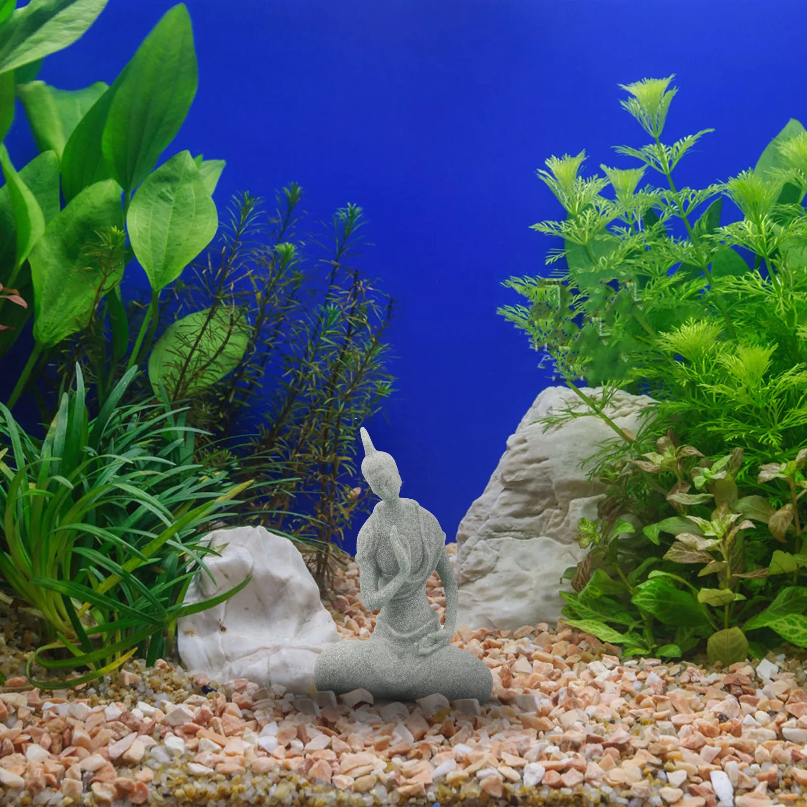 Fish Tank Buddha Statue Small Buddha Adornment Aquarium Decor Home Office Garden Landscape Aquarium Decor Fish Tank Decoration