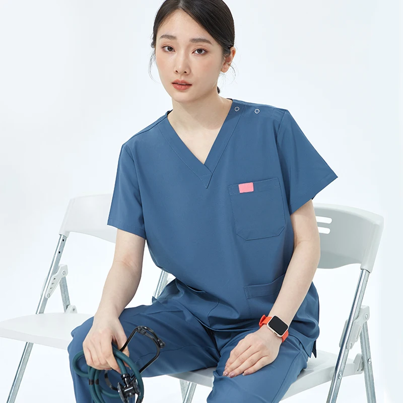 UltraAir™ Quick Dry Scrub Uniform Set for Women Men 4-way Stretch Hospital Outfit Surgeon Clinical Medical Nursing Scrubs Tunics