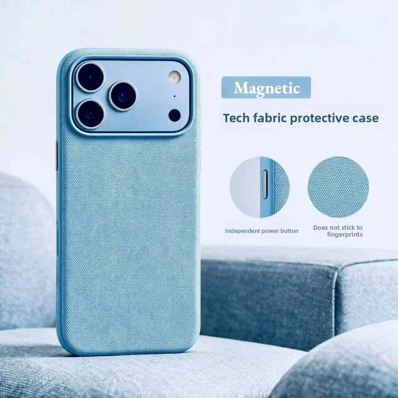 Luxury Tech Woven for Magsafe Magnetic Case for Iphone 18 17 16 15 Plus 14 13 12 11 18 Pro Max TechWoven Wireless Charging Cover