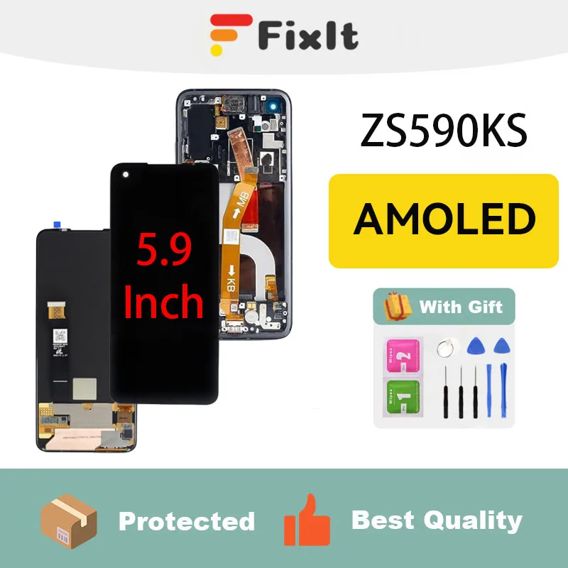 For Asus ZS590KS Display 5.9 Inch Screen Replacement Moblie Phone LCD Display Screen Digitizer Assembly With Repair Tools