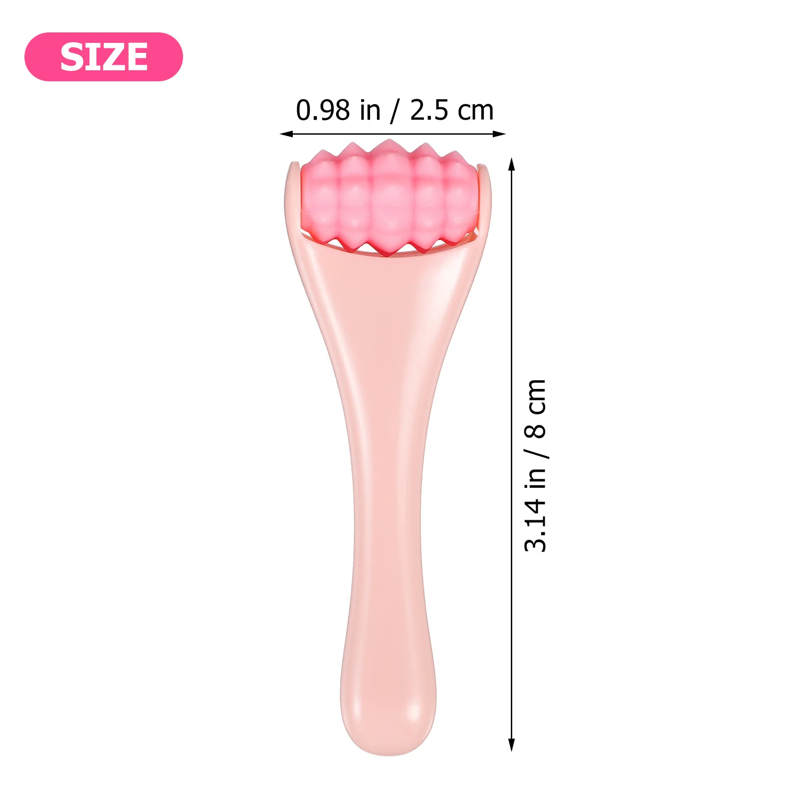 ลูกกลิ้งนวดหน้าแบบพกพา 1 ชิ้น สำหรับการไหลเวียนโลหิต ช่วยนำสารบำรุงเข้าสู่ผิวหน้า ยกกระชับผิวหน้า ลดเลือนริ้วรอย อุปกรณ์ดูแลผิว