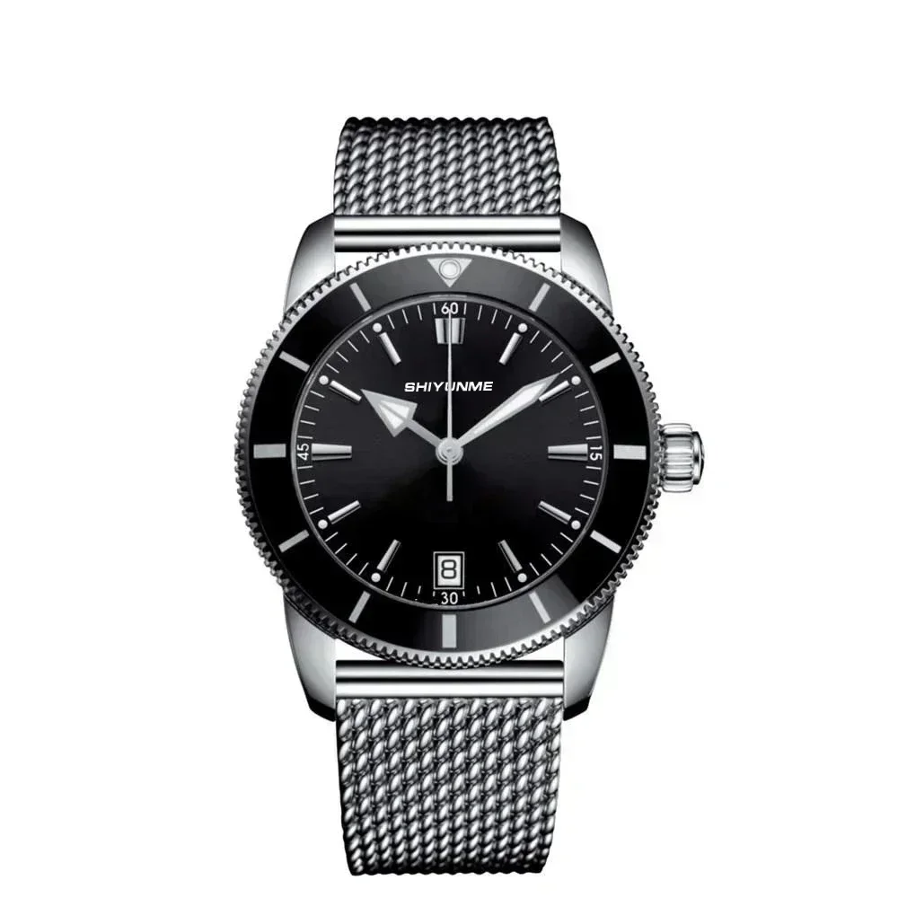 A333 Store B Sport automatisch mechanisch keramisch herenhorloge Super Ocean zwart blauw rubber roségouden mesh-band roestvrij staal