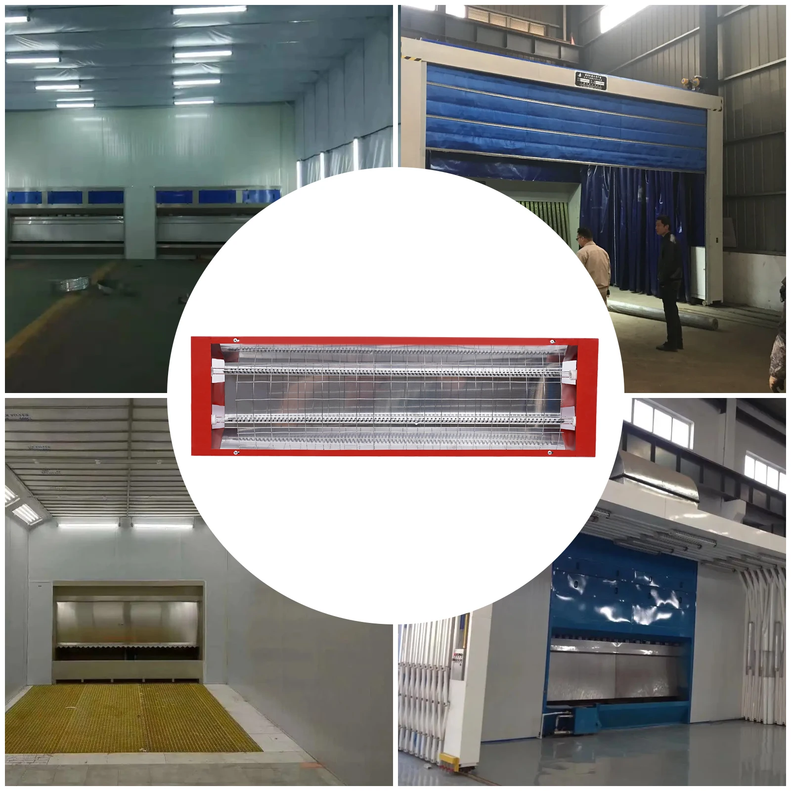 

Комплект из 2 двухтрубных ламп для сушки краски, красные, высокой мощности 2000 Вт, профессиональные нагревательные лампы для сушки автомобильной краски