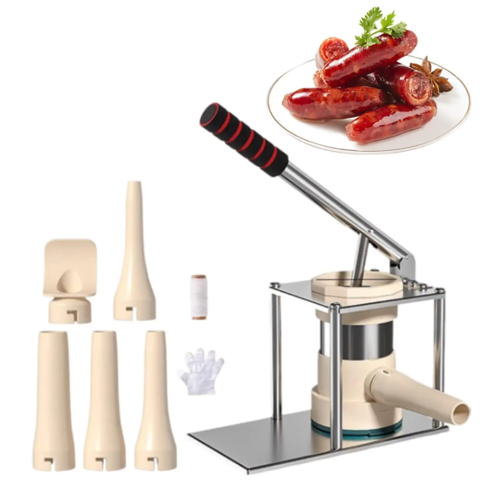 Sausage Stuffer Meat Filling Homemade Kitchen Supplies Sausage Meat Stuffer Manual Meat Grinder Food Mincer food processor