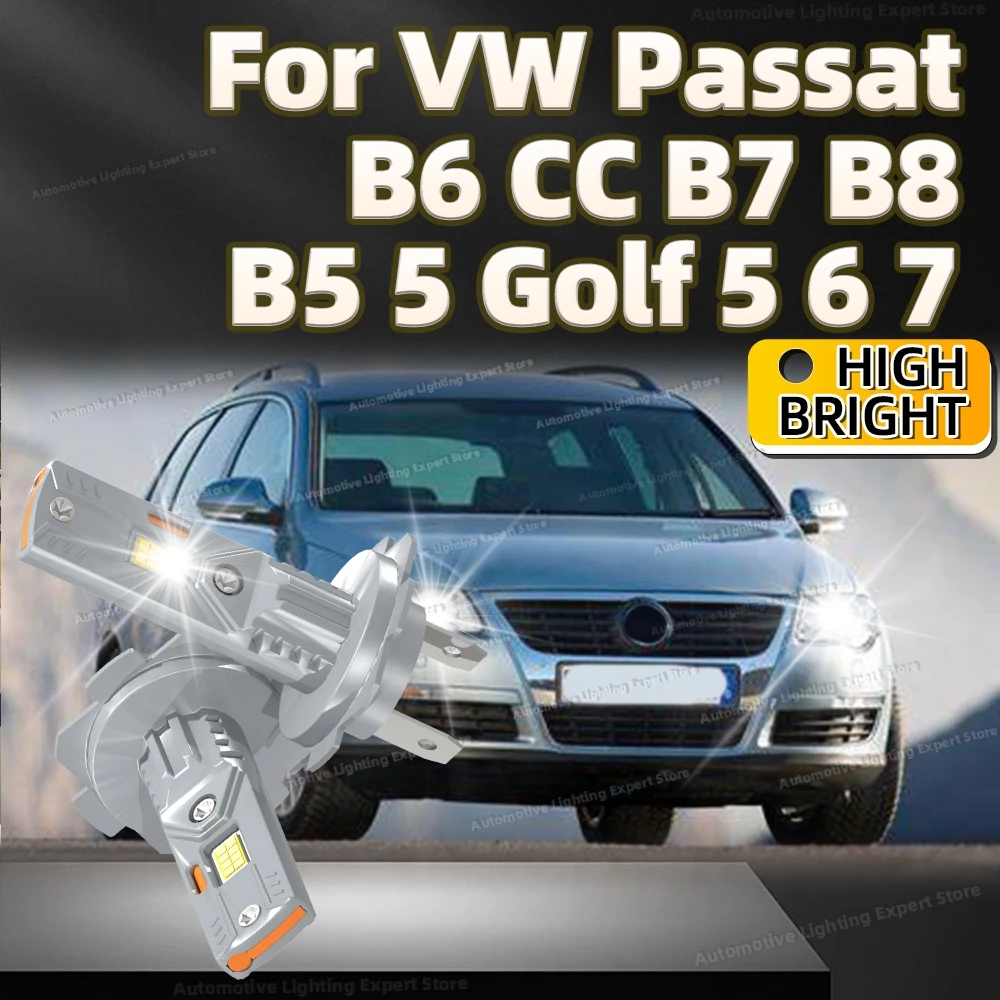

2 шт. светодиодные фары Canbus Автомобильные лампы без вентилятора 30000LM Супер яркие лампы для VW Passat B6 CC B7 B8 B5 5 Golf 5 6 7