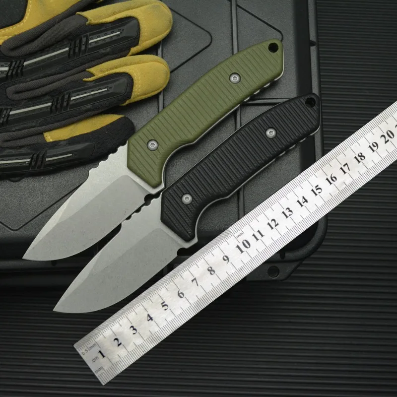 

BK07 Outdoor Camping Fixed Blade Knife 14C28N Blade G10 Handle Pocket Survival Tactical Hunting Utility Fruit Knives CED Tools