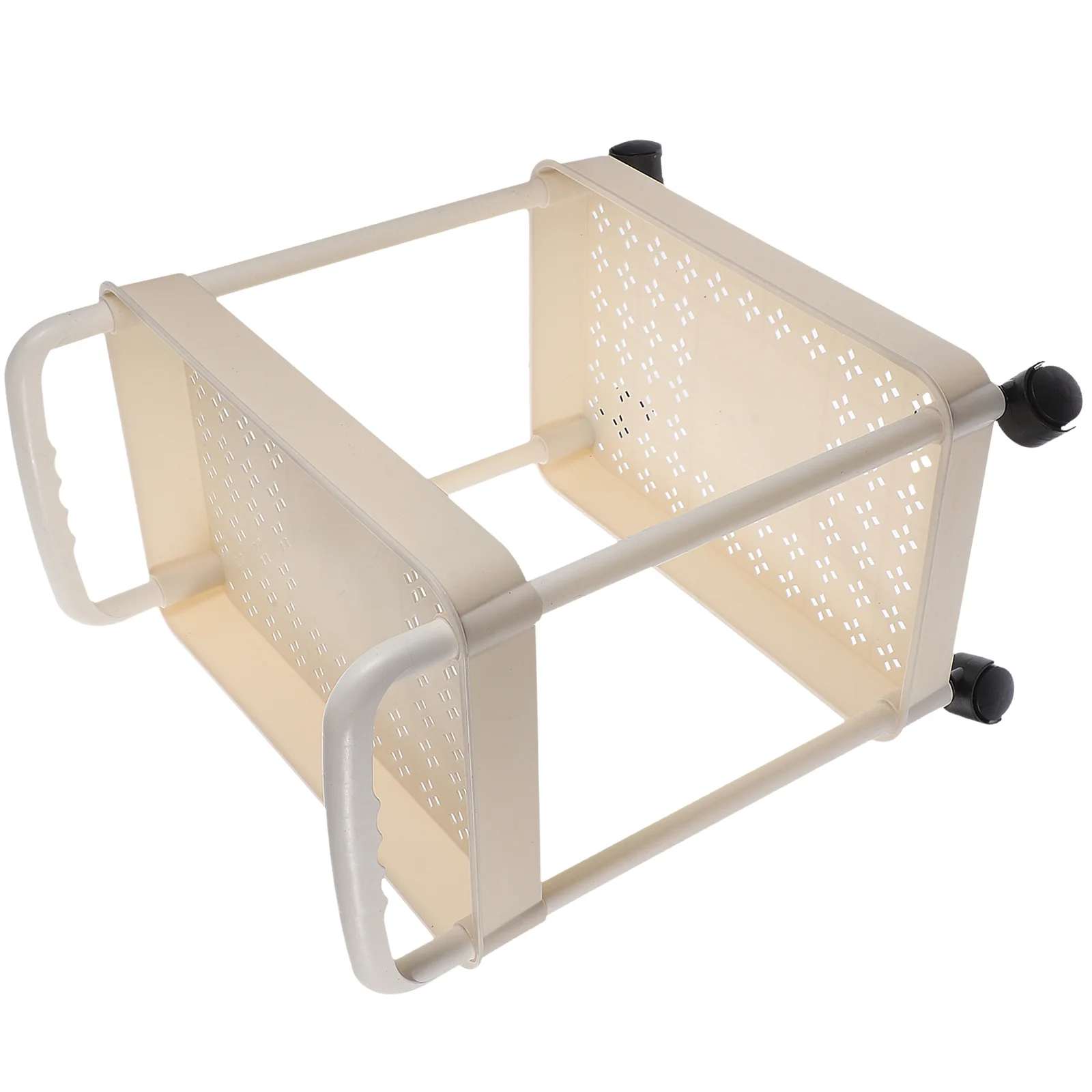 Mobile Storage Rack Cart for Home Organization Diaper Bookshelf with Wheels Roller Organizer