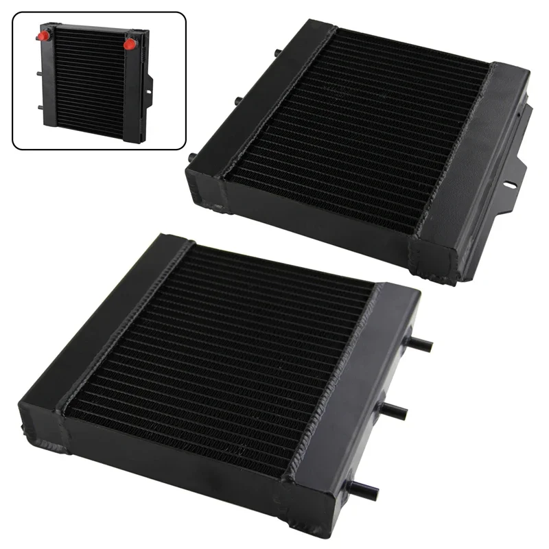 Performance Left & Right Secondary Auxiliary Radiators Fit for BMW F87 F80 F83 M2 M3 M4 S55 3.0L 2015-2020