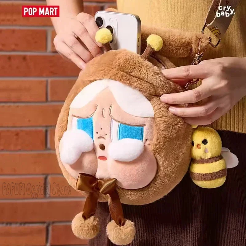 POP MART Crybaby Crying Again Series Big Head Bag Crying Bees Original Toys Cute Anime Figure Ornaments Collection Gift