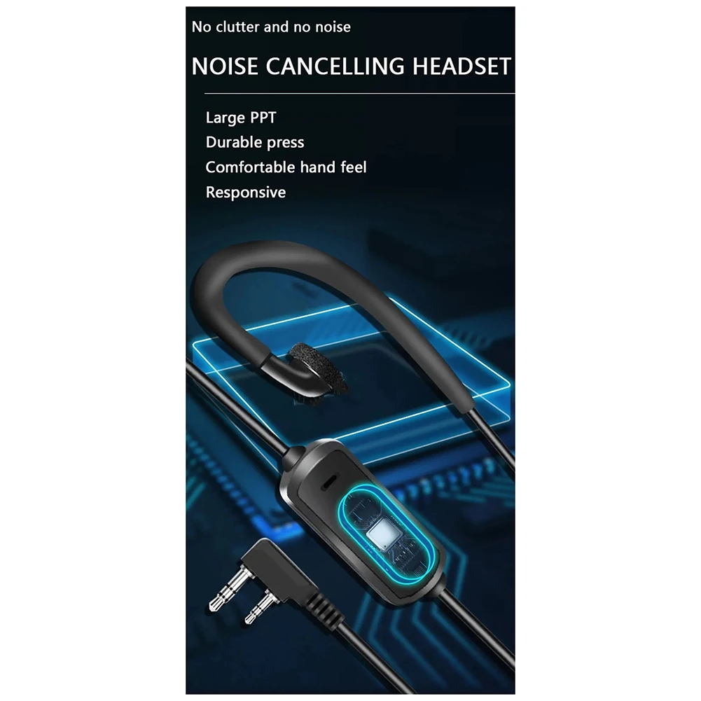 SWXF インターコム ヘッドセット K ヘッド ユニバーサル ハンドヘルド ヘッドセット ライン UV5R UV-K5 K6 8800用