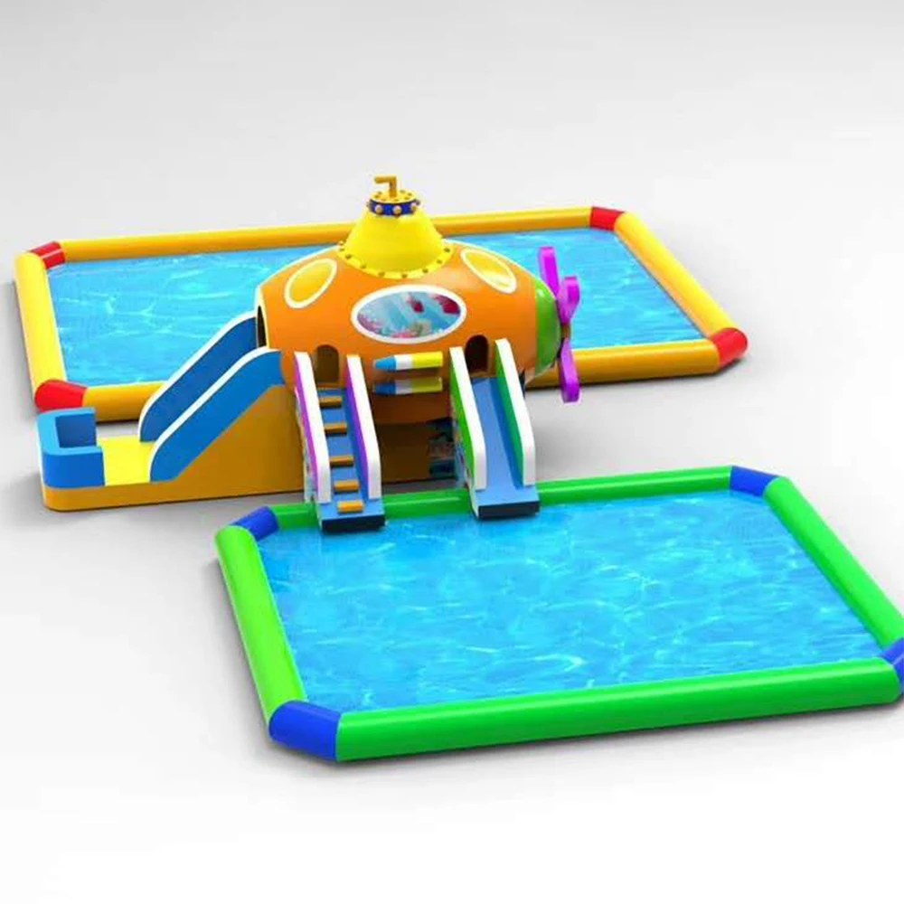 Professional Wholesale THL Brand PVC Outdoor Inflatable Water Park Pool Slide Custom Size for Child Adult  Manufacturer
