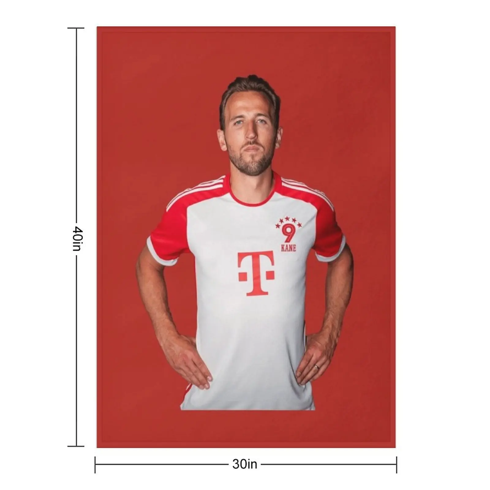 ผ้าห่มแฮร์รี่ เคน 9 บาเยิร์น ผ้าห่มหนานุ่ม นอนหลับสบาย แบรนด์หรู ผ้าห่มขนฟู