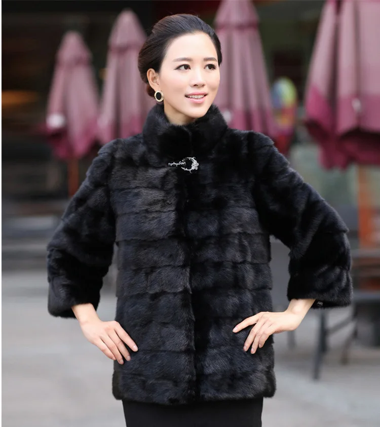 

2025 Fashion Autumn/Winter New Women's Fur Jacket Slim Fit Warm Fake Fur Jacket