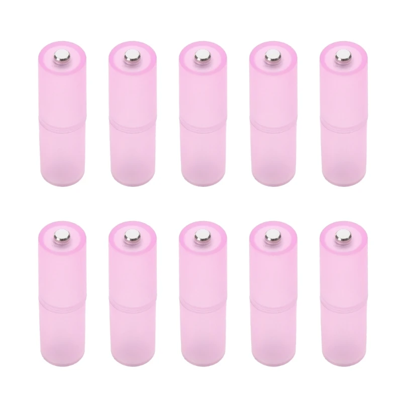 10pcs AAA to AA Battery Adapter Battery Converter Shells AA to C Battery Adapter Holder with/no Metal Contact on Bottom