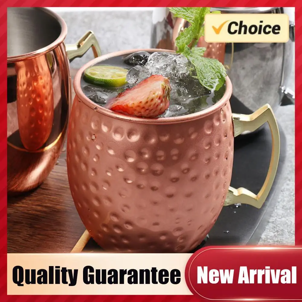 

Кружка-бокал для пива, кофе, воды, шампанского, из нержавеющей стали с медным покрытием, устойчивая к падениям, для коктейлей